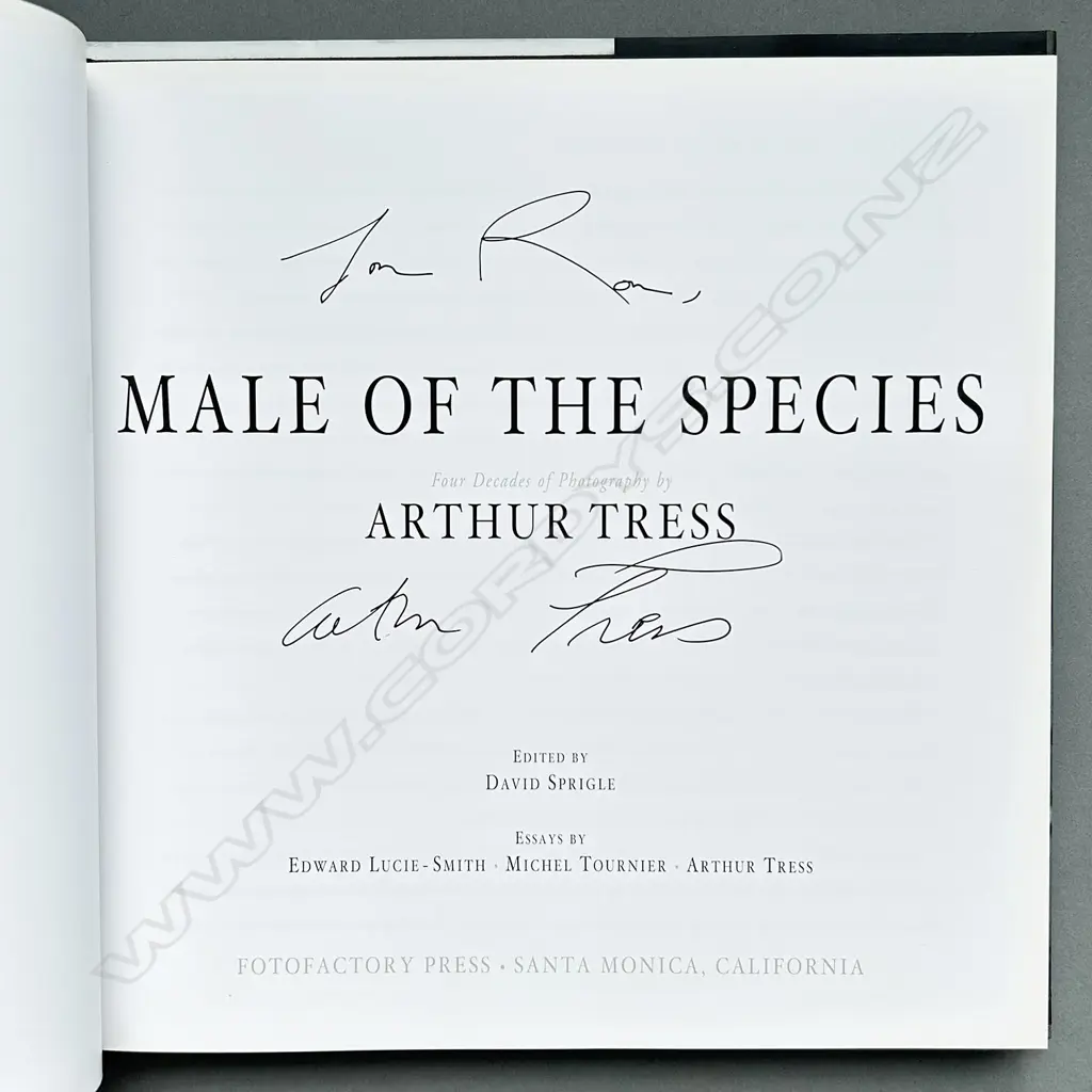 ARTHUR TRESS: MALE OF THE SPECIES Image 1++